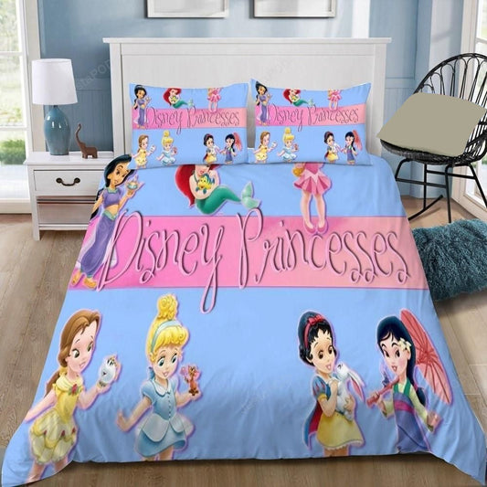 DN Bedding Set DN Princesses Chibi Babies Duvet Covers Pink Blue Unique Gift