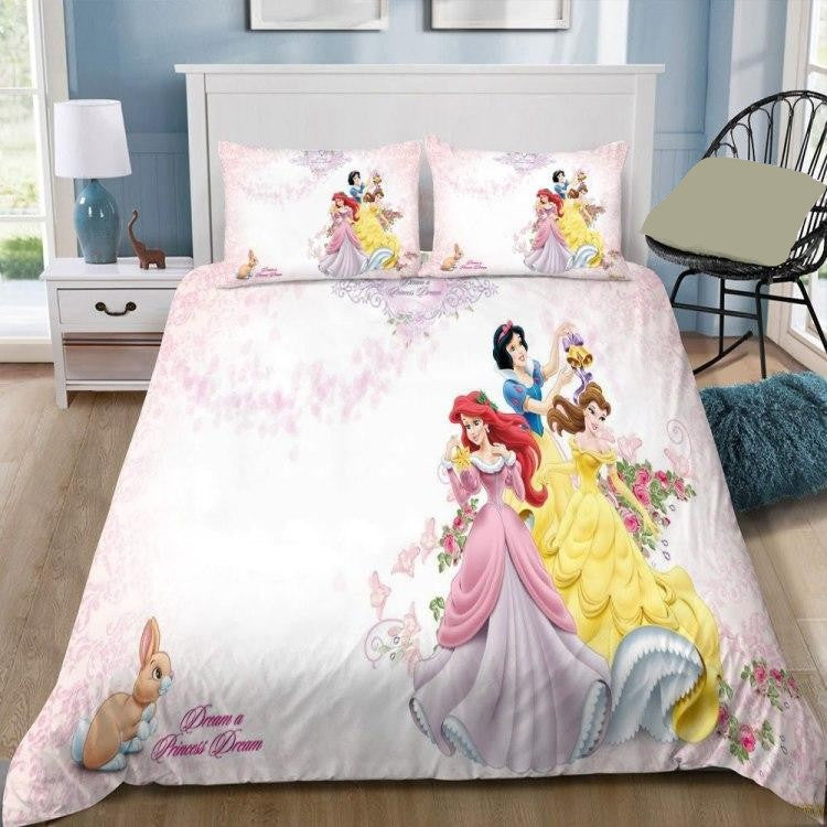 DN Bedding Set DN Dream A Princess Dream Duvet Covers White Pink Unique Gift