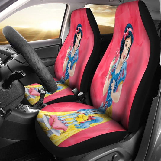 DN Car Seat Covers DN Princess Snow White With Cute Ponny Seat Covers Colorful