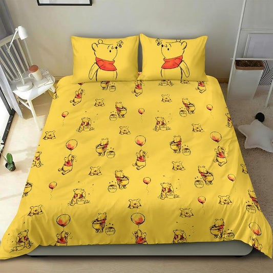 WTP Bedding Set DN WTP With Honey Jar Pattern Duvet Covers Yellow Unique Gift