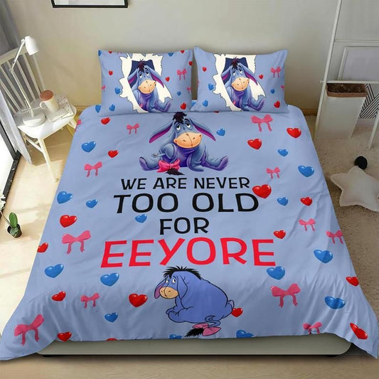 WTP Bedding Set DN We Are Never Too Old For Eeyore Duvet Covers Purple Unique Gift