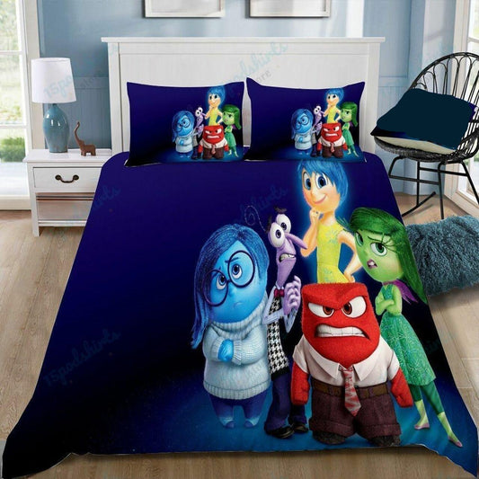 Inside Out Bedding Set DN Inside Out Emotions Graphic Duvet Covers Blue Unique Gift