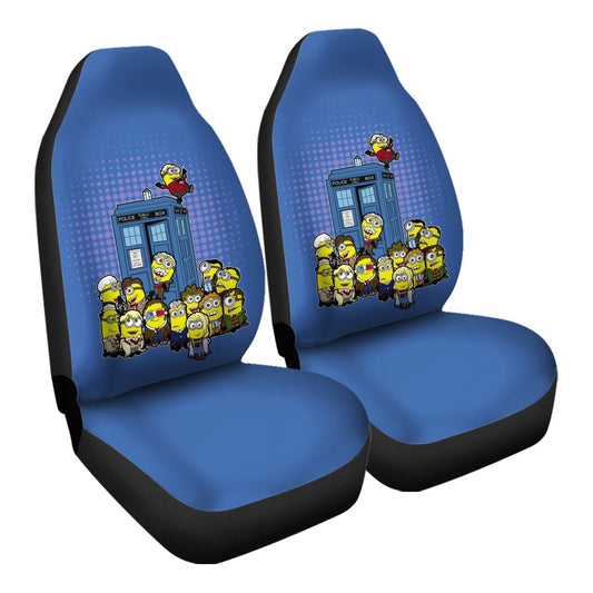 Minions Car Seat Covers Doctor Minion All Versions Graphic Seat Covers Blue