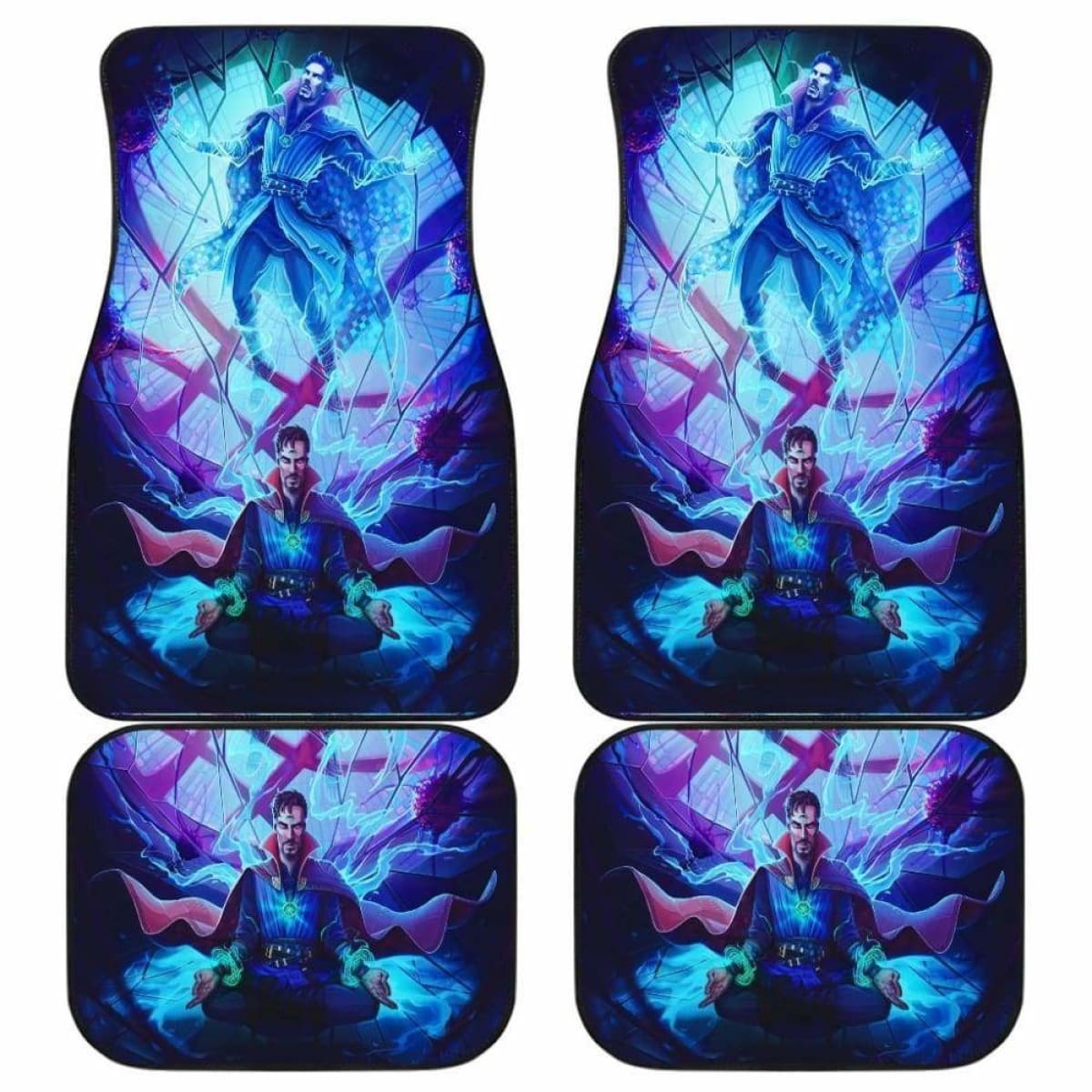 MV Car Floor Mats MV Doctor Strange Mastery Of Magic Car Mats