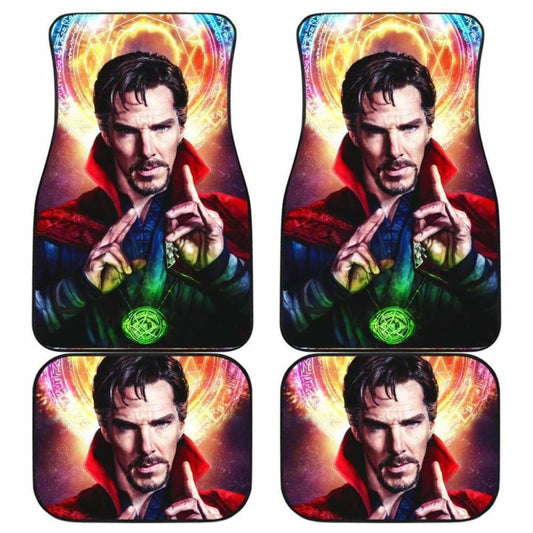 MV Car Floor Mats MV Doctor Strange With Time Stone Magical Graphic Car Mats
