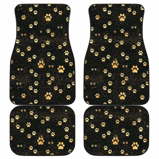 Dog Car Floor Mats Pretty Dog Paw Print Galaxy Pattern Car Mats