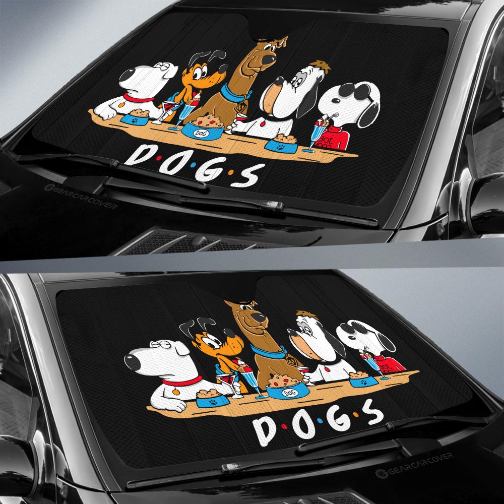 Dogs Mashup Car Sunshade Custom Car Accessories
