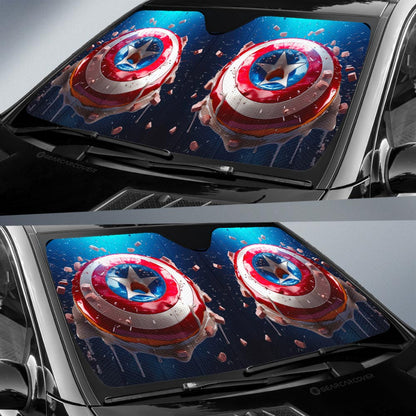 Donuts Car Sunshade Custom Captain America Car Accessories