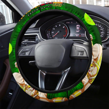 Dragon Ball Steering Wheel Cover Super Broly Green Balls Driving Wheel Cover Green