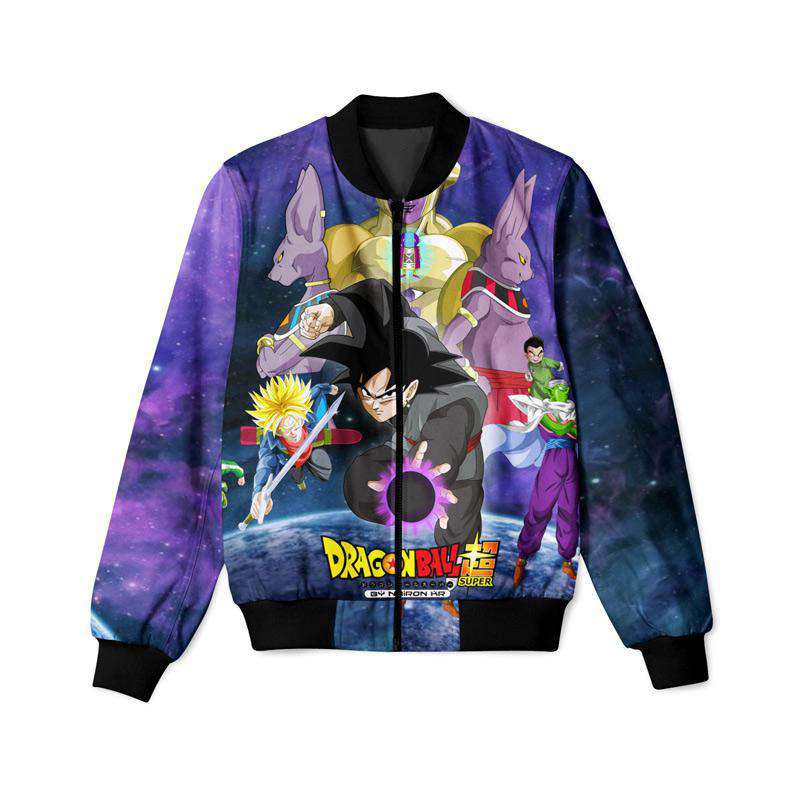 Dragon Ball Bomber Jacket Dragon Ball Super Characters Bomber Colorful Unisex