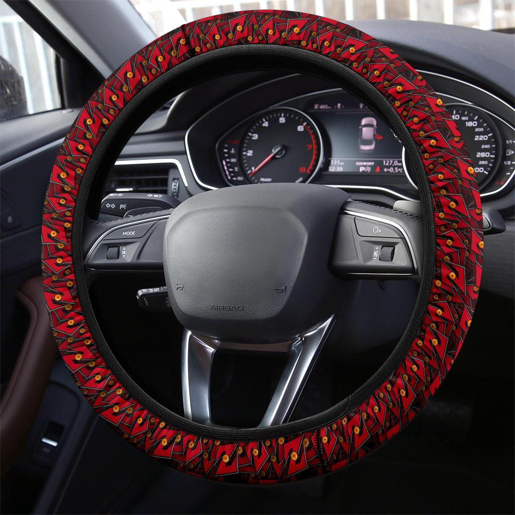 Dragon Ball Steering Wheel Cover Dragon Ball Z Pattern Driving Wheel Cover Red