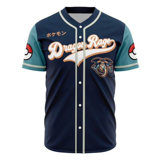 PKM Baseball Jersey PKM Dragon Type Dragon Rage Skill Jersey Shirt Blue Unisex