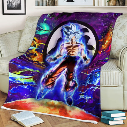 Dragon Ball Blanket Dragon Ball Goku Ultra Instinct Blanket Colorful
