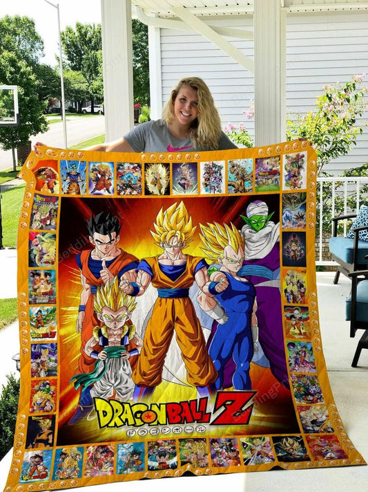 Dragon Ball Quilt Dragon Ball Z Characters Graphic Quilt Colorful