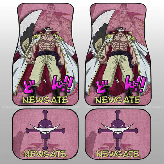 One Piece Car Mats One Piece Edward Newgate Jolly Roger Symbol Graphic Car Floor Mats Pink