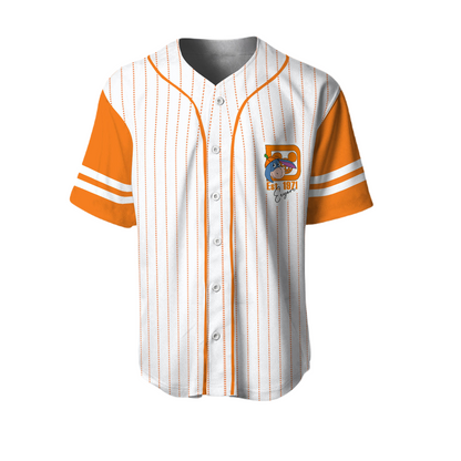 Winnie The Pooh Baseball Jersey Eeyore Walt Disney World Winnie The Pooh Jersey Shirt White Orange Unisex Adult