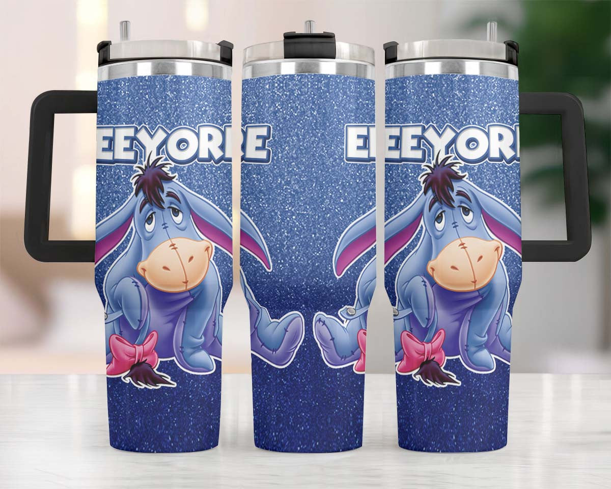 WTP 40 Oz Tumbler DN Eeyore Characters Graphic Tumbler 40 Oz Blue