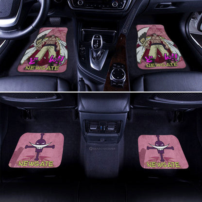One Piece Car Mats One Piece Edward Newgate Jolly Roger Symbol Graphic Car Floor Mats Pink