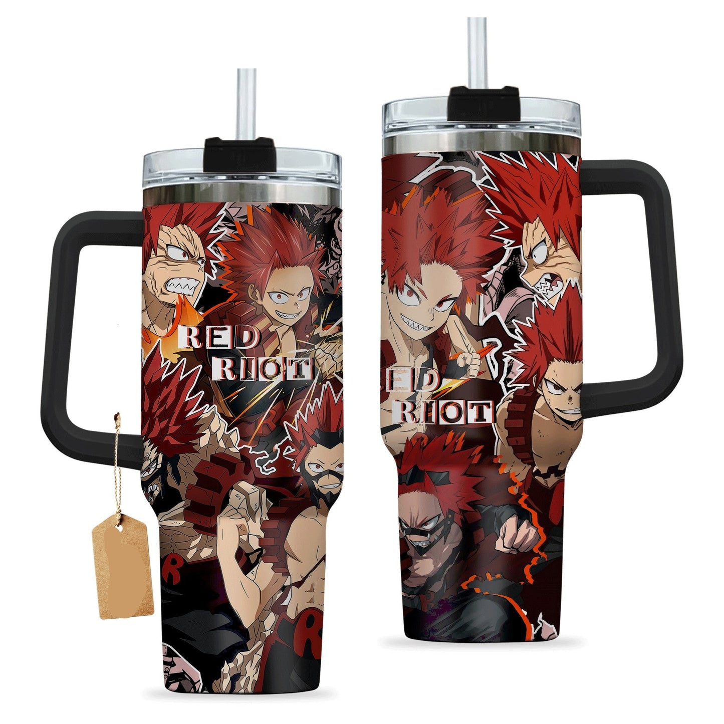 My Hero Academia 40 Oz Tumbler Eijiro Kirishima Red Riot Character Tumbler 40 Oz Red