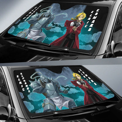 Elric Alphonse And Elric Edward Car Sunshade Custom Car Accessories