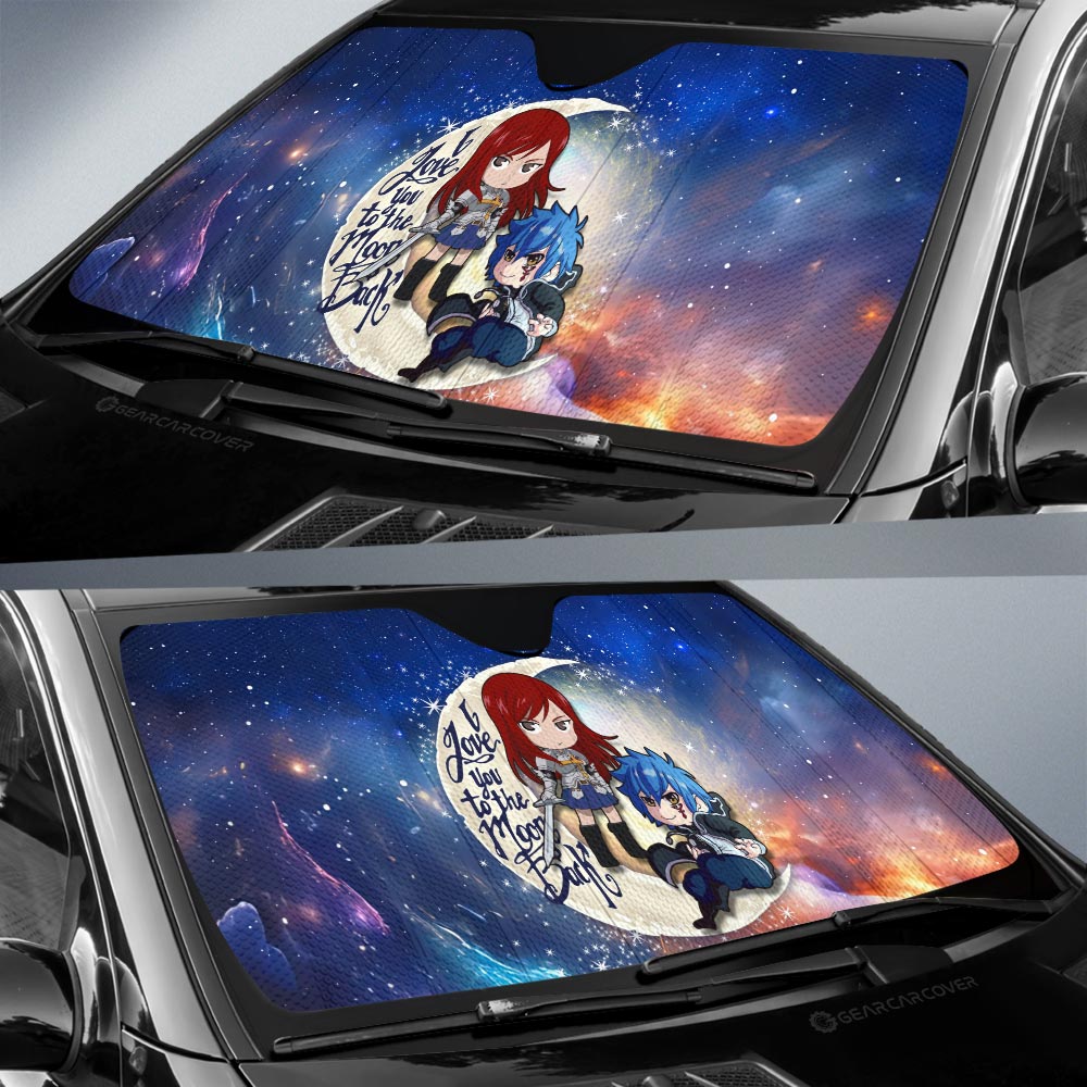 Erza And Jellal Car Sunshade Custom Car Accessories