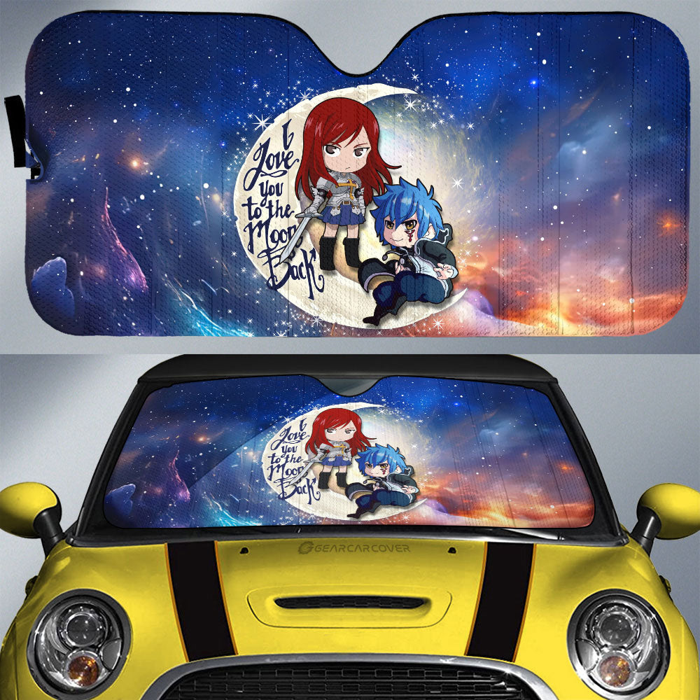 Erza And Jellal Car Sunshade Custom Car Accessories