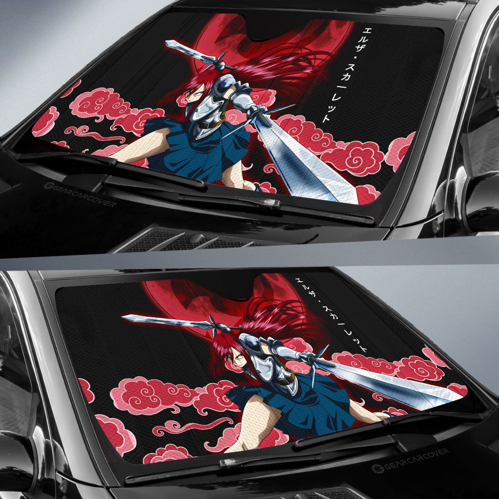 Erza Scarlet Car Sunshade Custom Car Accessories