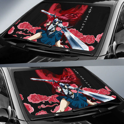Erza Scarlet Car Sunshade Custom Car Accessories
