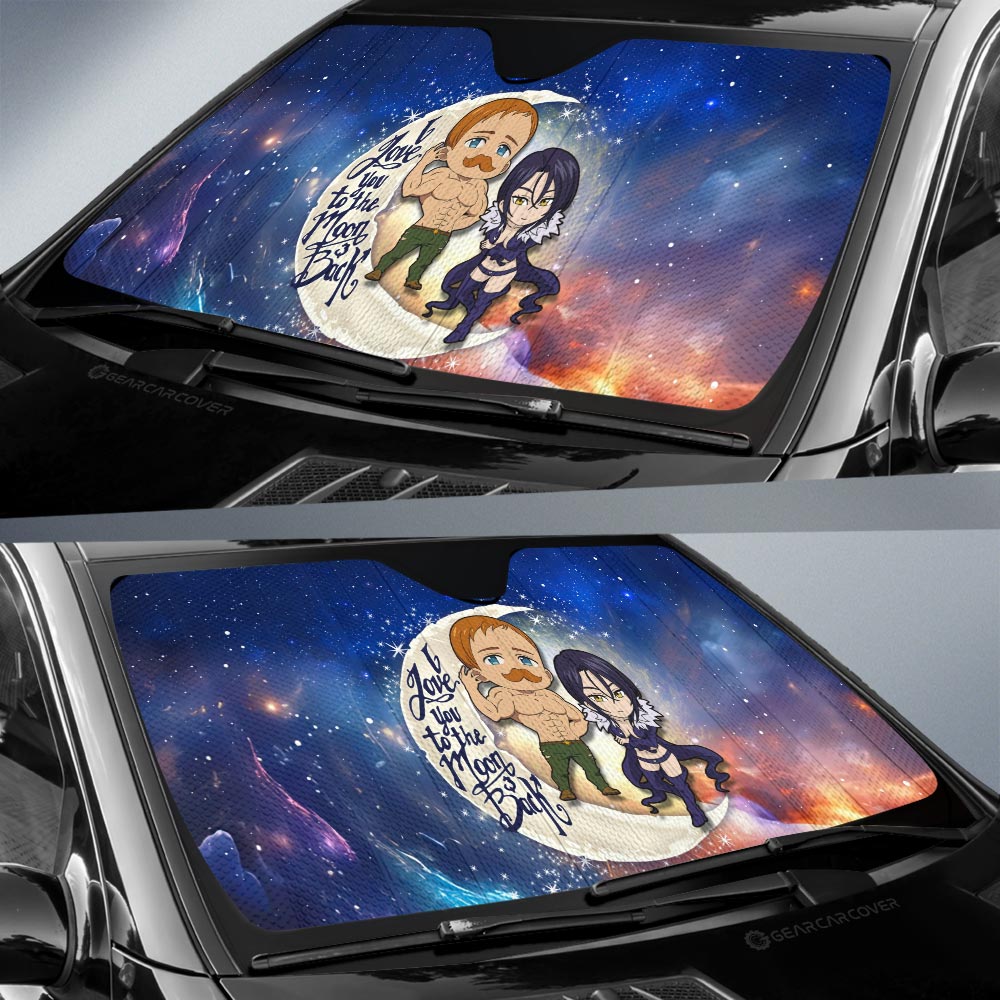Escanor And Merlin Car Sunshade Custom Car Accessories