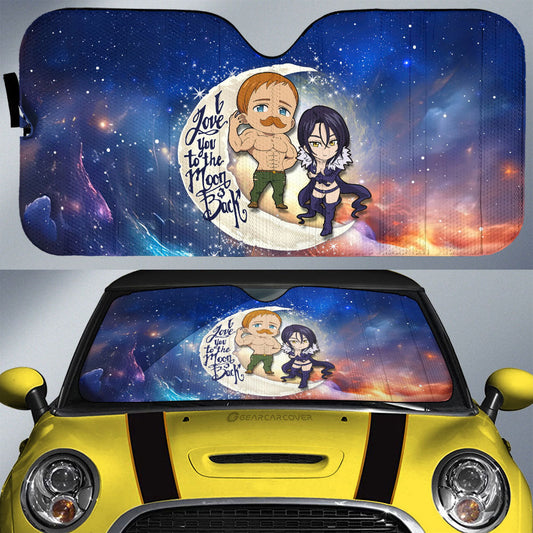 Escanor And Merlin Car Sunshade Custom Car Accessories