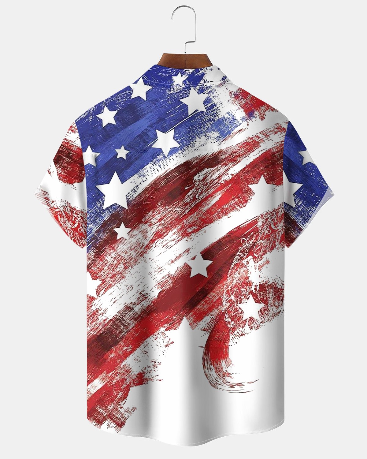 Alohadaddy® Casual Independence Day Men's Short-Sleeve Shirt