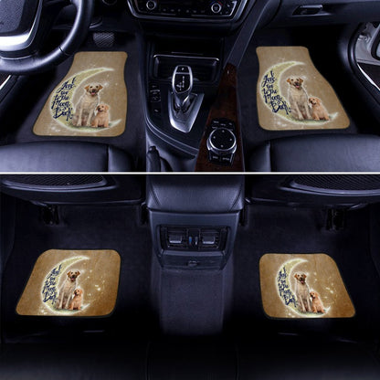 Dog Car Floor Mats Father And Son Labrador Dog Love You To The Moon Car Mats