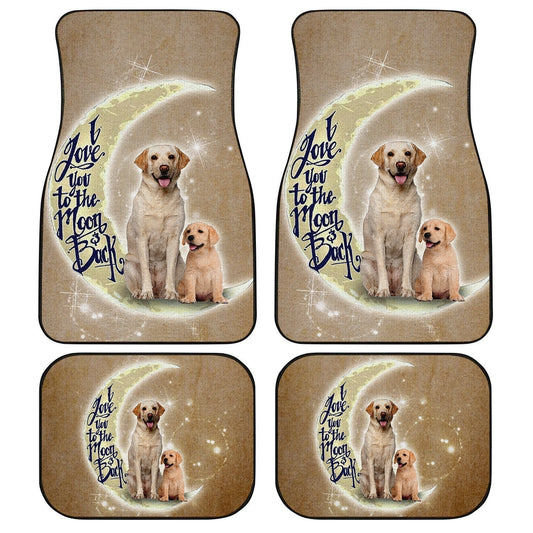 Dog Car Floor Mats Father And Son Labrador Dog Love You To The Moon Car Mats