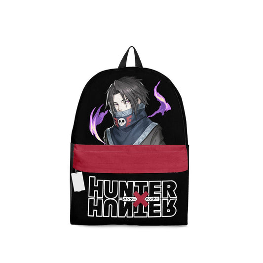 Hunter X Hunter Backpack Hunter X Hunter Feitan Portor Graphic Backpacks Black Red