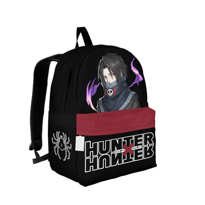 Hunter X Hunter Backpack Hunter X Hunter Feitan Portor Graphic Backpacks Black Red