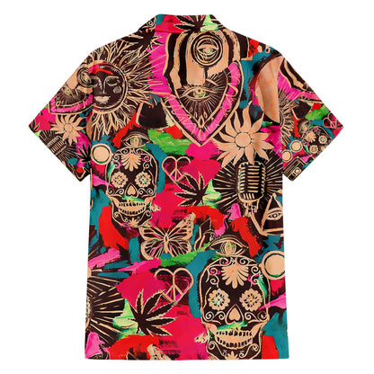 Skull Hawaii Shirt Festival Memories Sugar Skull Hawaiian Shirt Pink Unisex