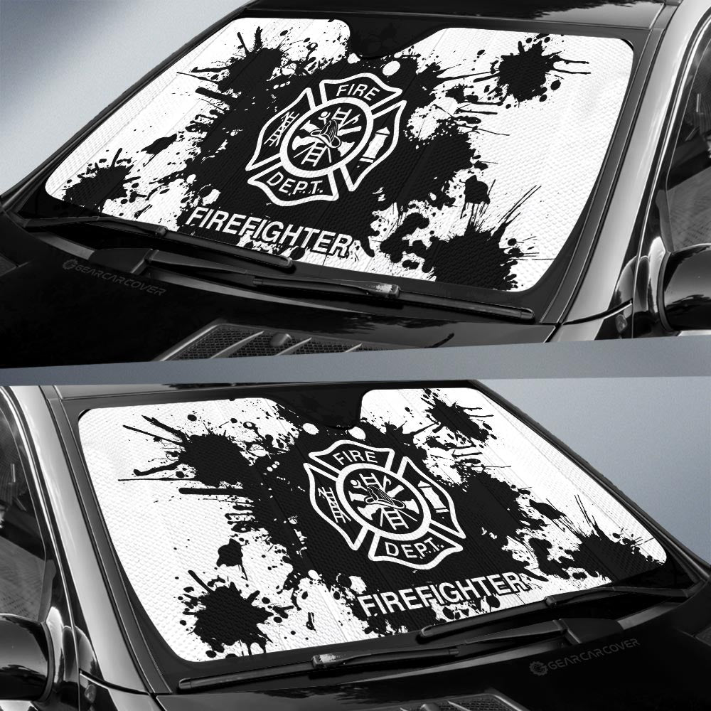 Firefighter Car Sunshade Custom Car Accessories