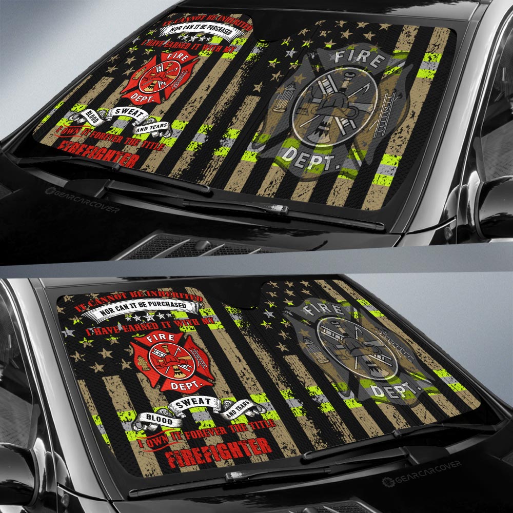 Firefighter Car Sunshade Custom Car Accessories
