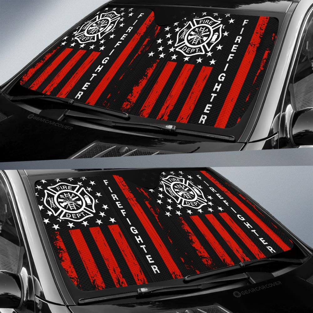 Firefighter Car Sunshade Custom Car Accessories