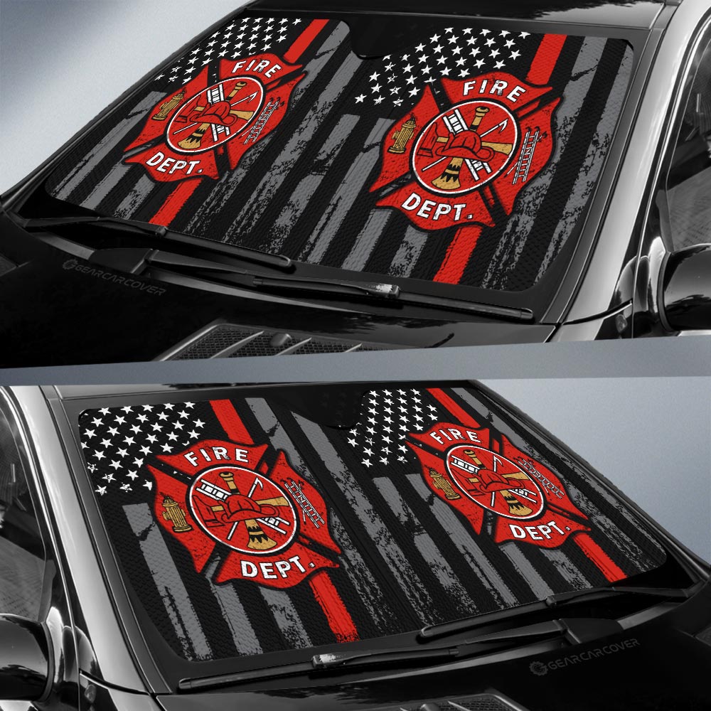 Firefighter Car Sunshade Custom Car Accessories