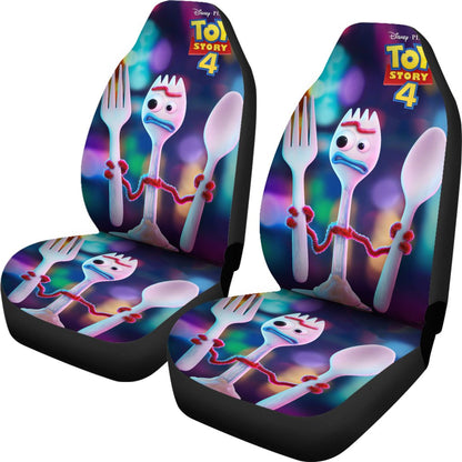 Toy Story Car Seat Covers Toy Story 4 Forky Character Seat Covers Colorful