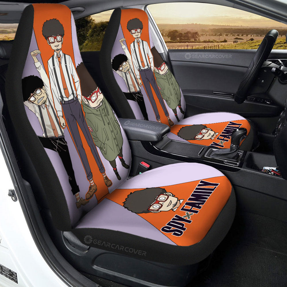 Spy X Family Car Seat Covers Franky Franklin Graphic Spy X Family Seat Covers Colorful