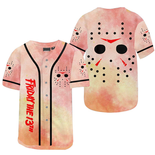 Friday The 13th Baseball Jersey The Mask Jason Voorhees Jersey Shirt Pink Unisex Adult New Release