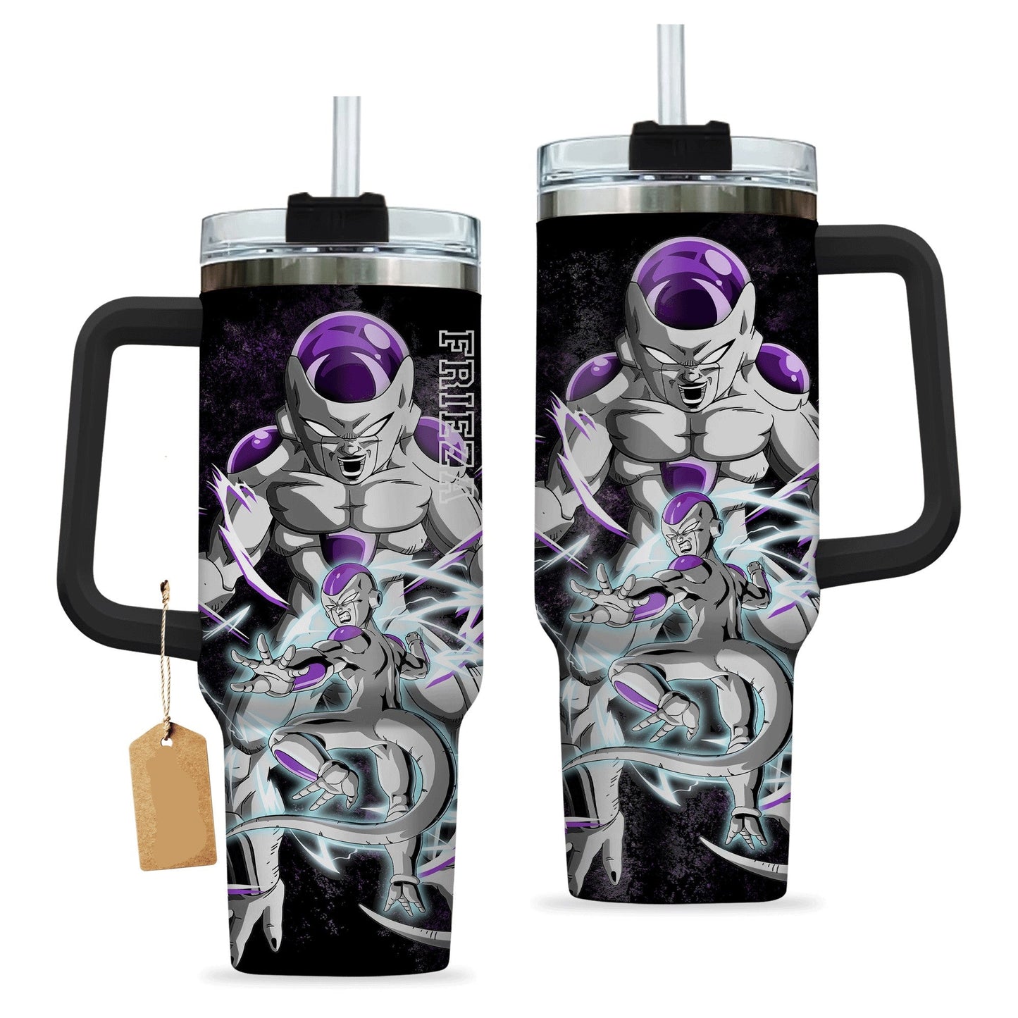 Dragon Ball 40 Oz Tumbler Dragon Ball Frieza Graphic Tumbler 40 Oz Black White