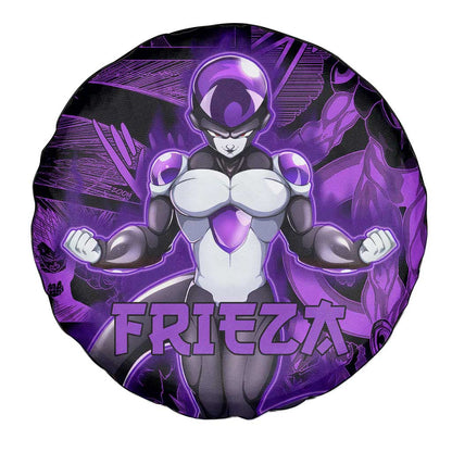 Dragon Ball Spare Tire Cover Dragon Ball Frieza Manga Pattern Tire Covers Purple