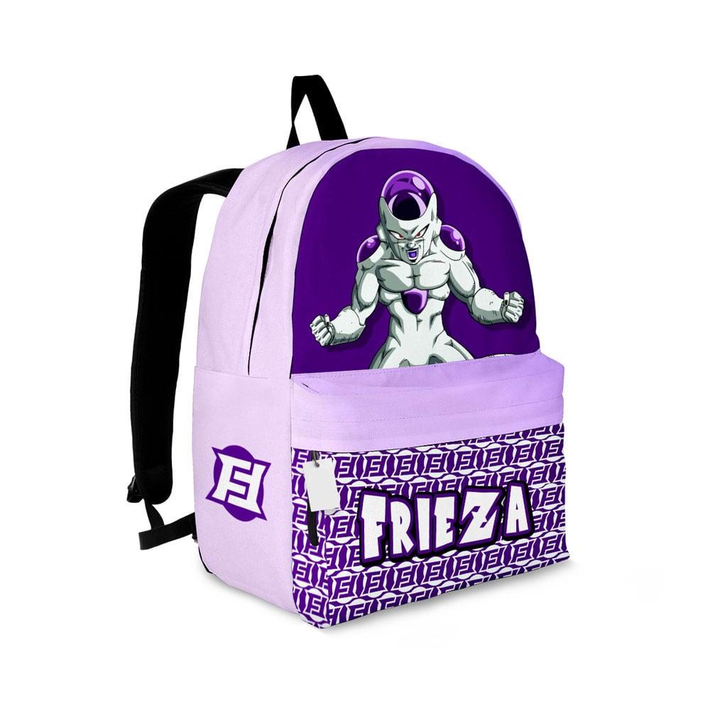 Dragon Ball Backpack Frieza Graphic Symbol Pattern Backpacks Purple