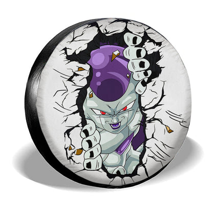 Dragon Ball Spare Tire Cover Dragon Ball Character Frieza Graphic Tire Covers Gray Purple
