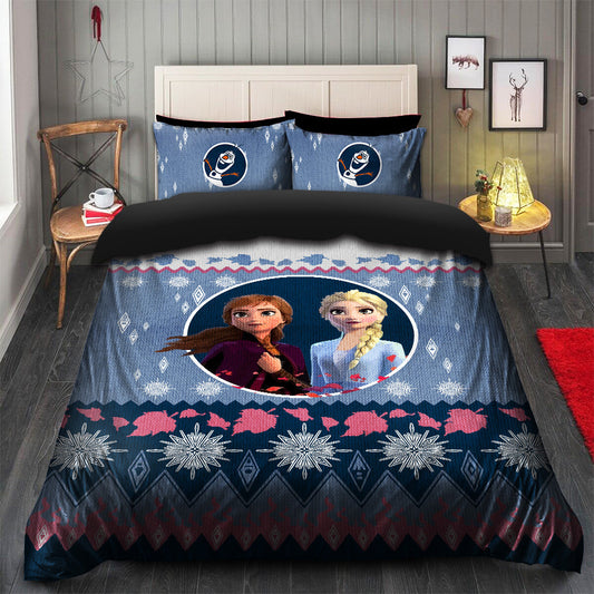Frozen Elsa Anna Christmas Bedding Set