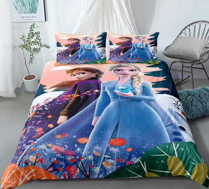 Frozen Bedding Set Frozen Anna And The Elements Duvet Covers Colorful Unique Gift