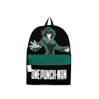 One Punch Man Backpack One Punch Man Fubuki Character Graphic Backpacks Green Black